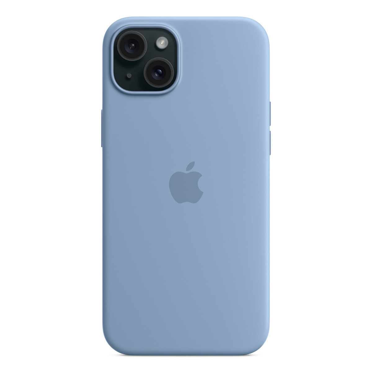 Apple iPhone 15 Plus Silicone Case with MagSafe, Winter Blue, MT193ZM/A