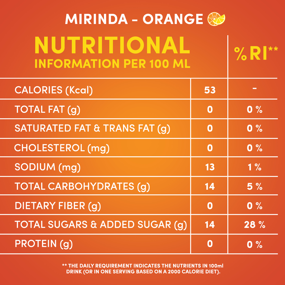 Mirinda Orange Carbonated Soft Drink Can 30 x 150 ml