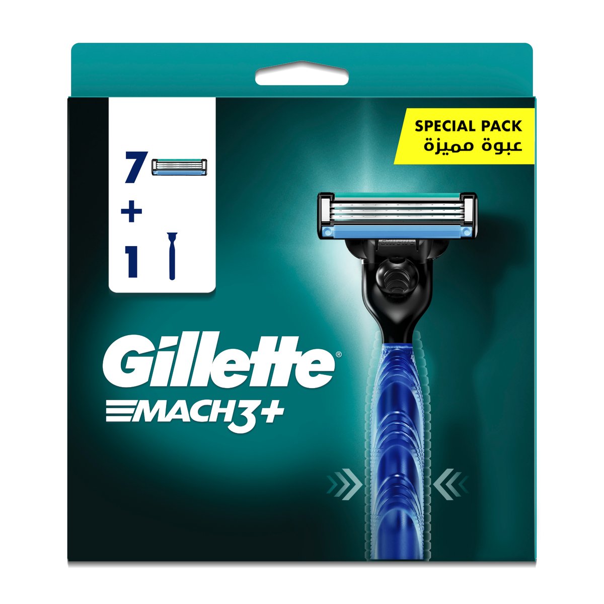Gillette Mach3 Comfort Grip Razor 1 Handle + 7 Blade