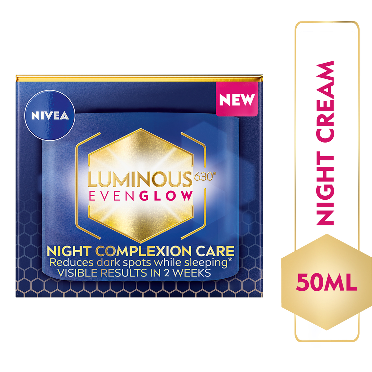 Buy Nivea Face Cream Night Care Luminous630 Even Glow 50 ml Online at Best Price | Fairness/Whitening cream | Lulu Kuwait in Kuwait