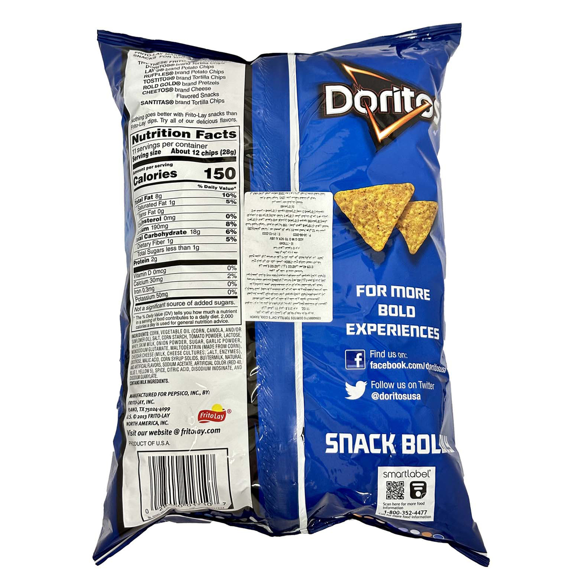 Doritos Cool Ranch Flavored Tortilla Chips 311.8 g