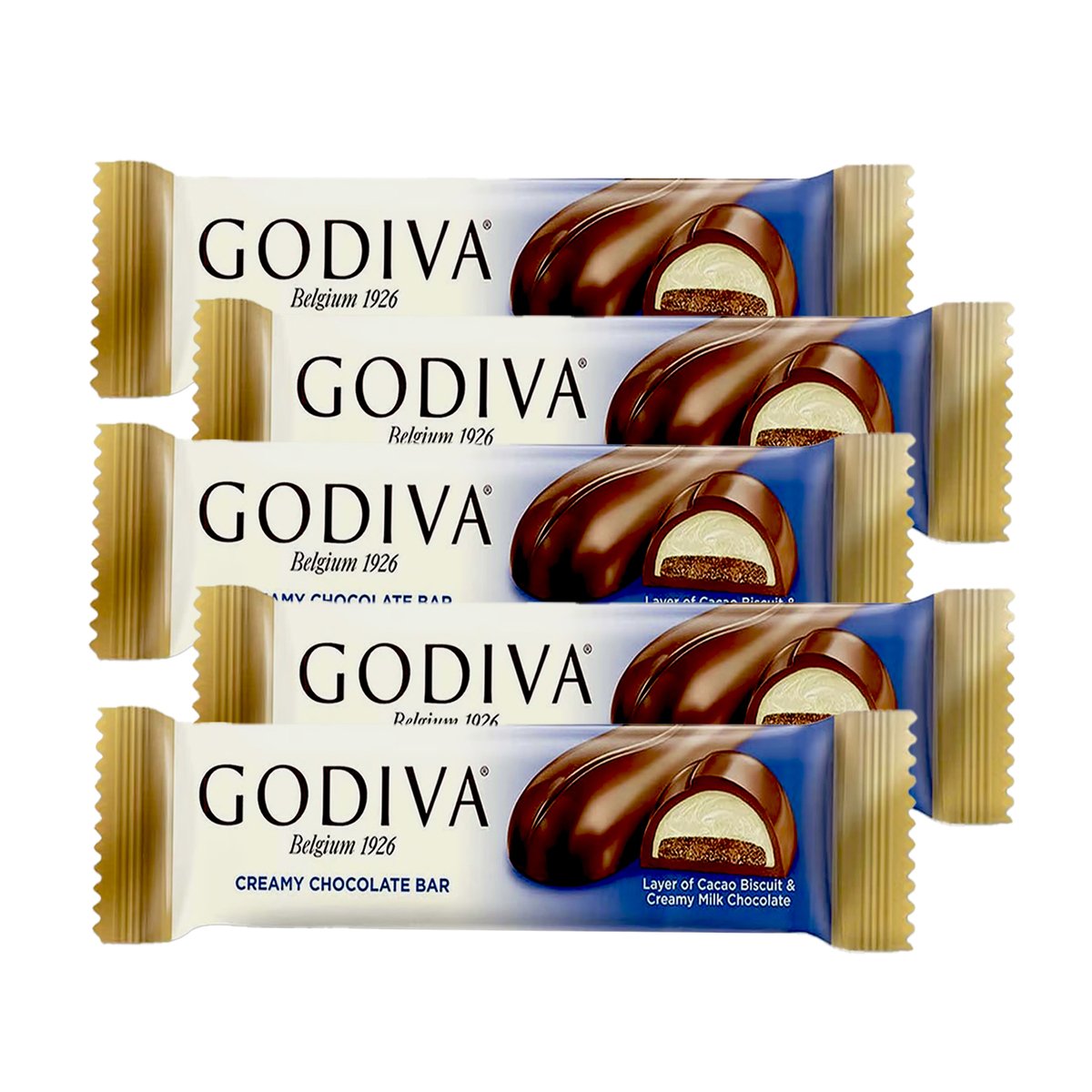 Godiva Creamy Chocolate Bar 35 g 4+1