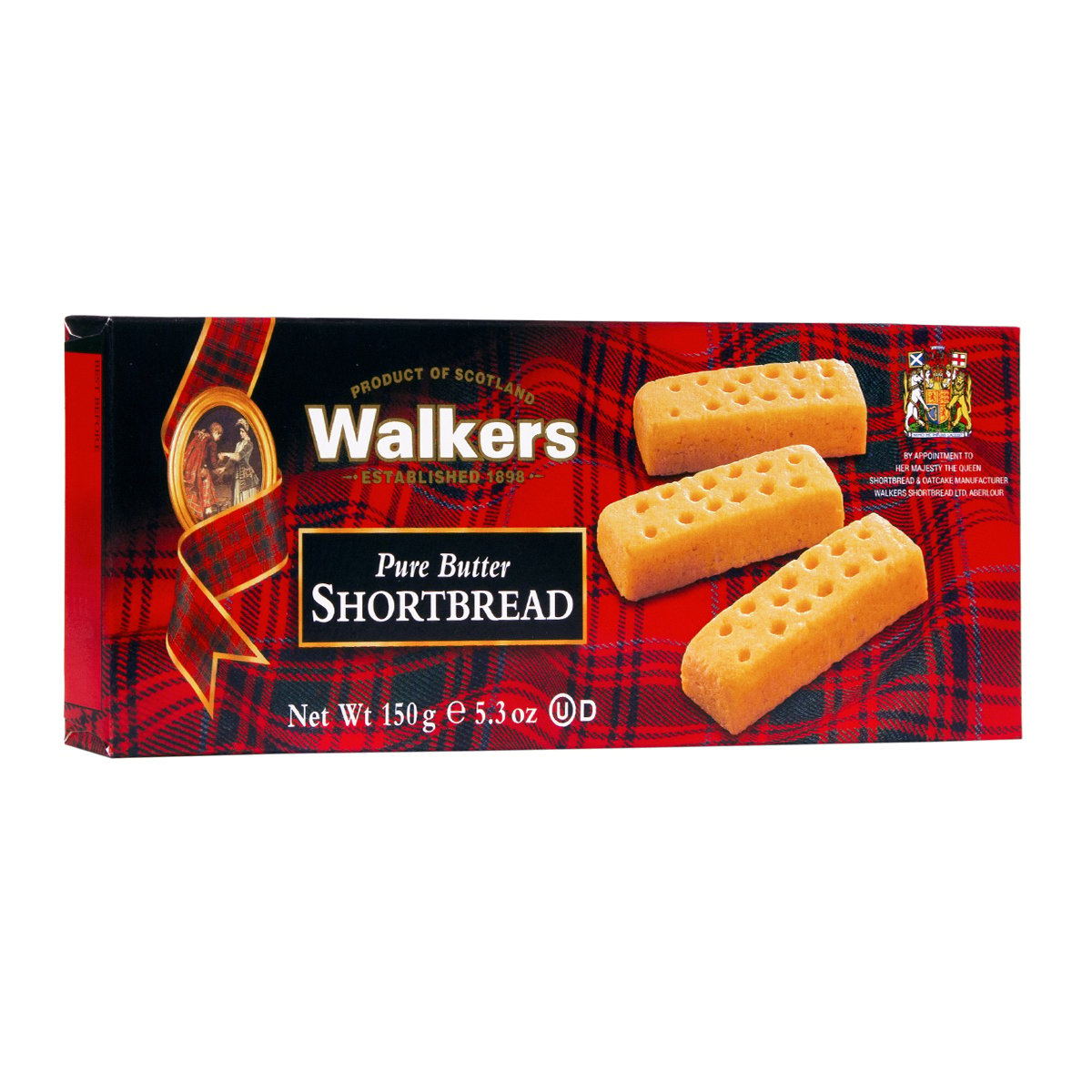 Walkers Fingers Butter Shortbread Value Pack 2 x 150 g