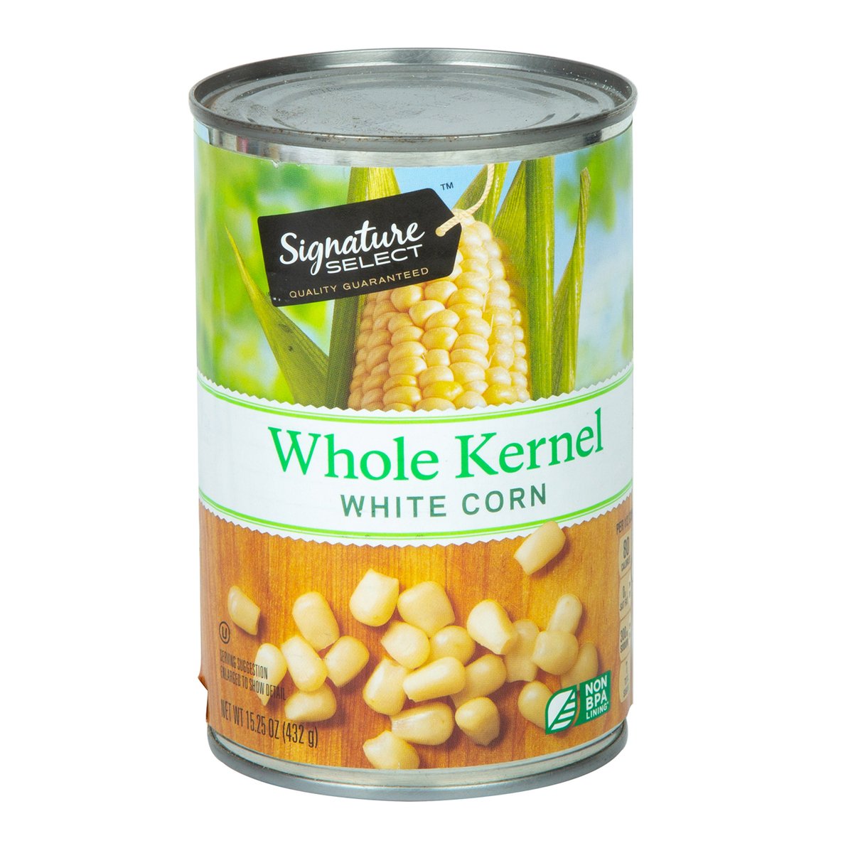 اشتري قم بشراء Signature Select Whole Kernel White Corn 432 g Online at Best Price من الموقع - من لولو هايبر ماركت Cand Whl.Kernel Corn في الكويت