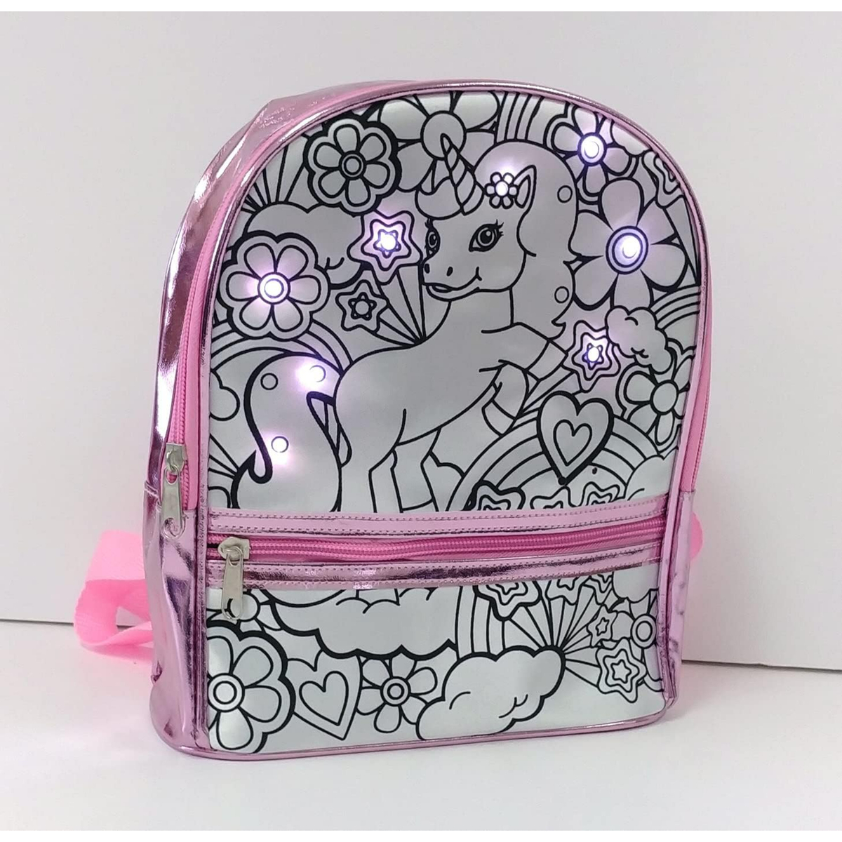 Amav LED Back Pack Unicorn Coloring Bag Toy, 6149