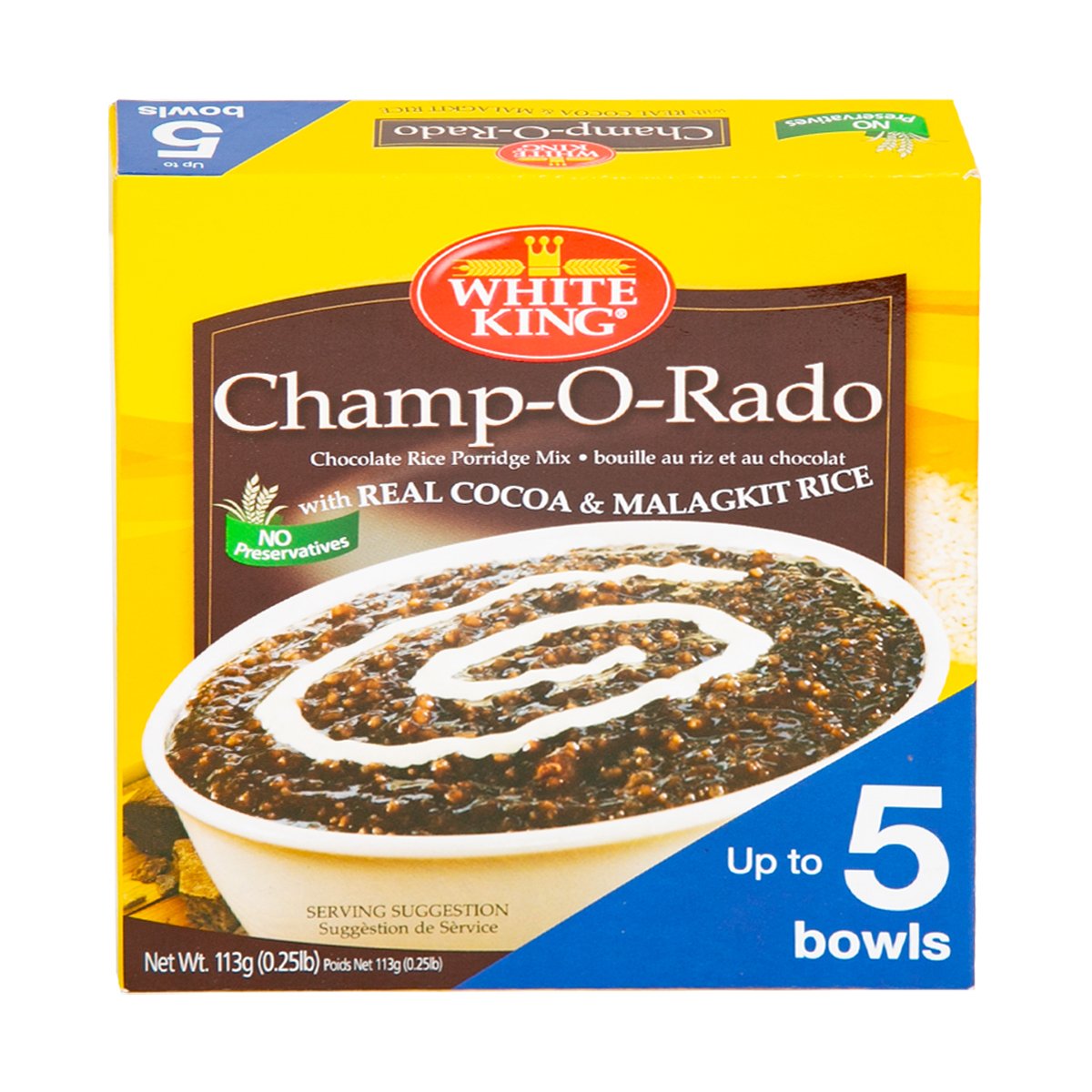 White King Champ-O-Rado Chocolate Rice Porridge 113 g
