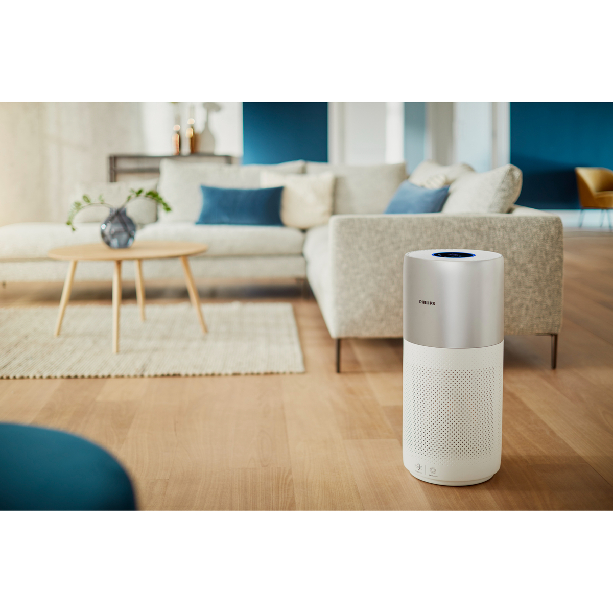 Philips Air Purifier with Smart Filter Indicator, 135 m², White/Silver, AC3036/90