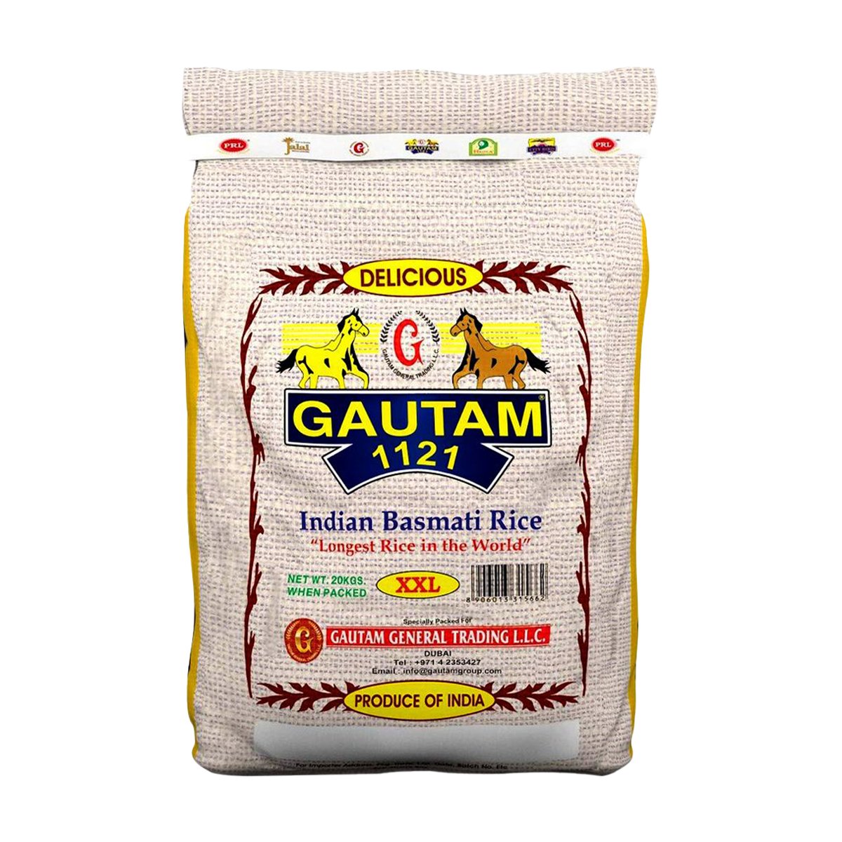 Gautam 1121 Indian Basmati Rice  XXL 20 kg