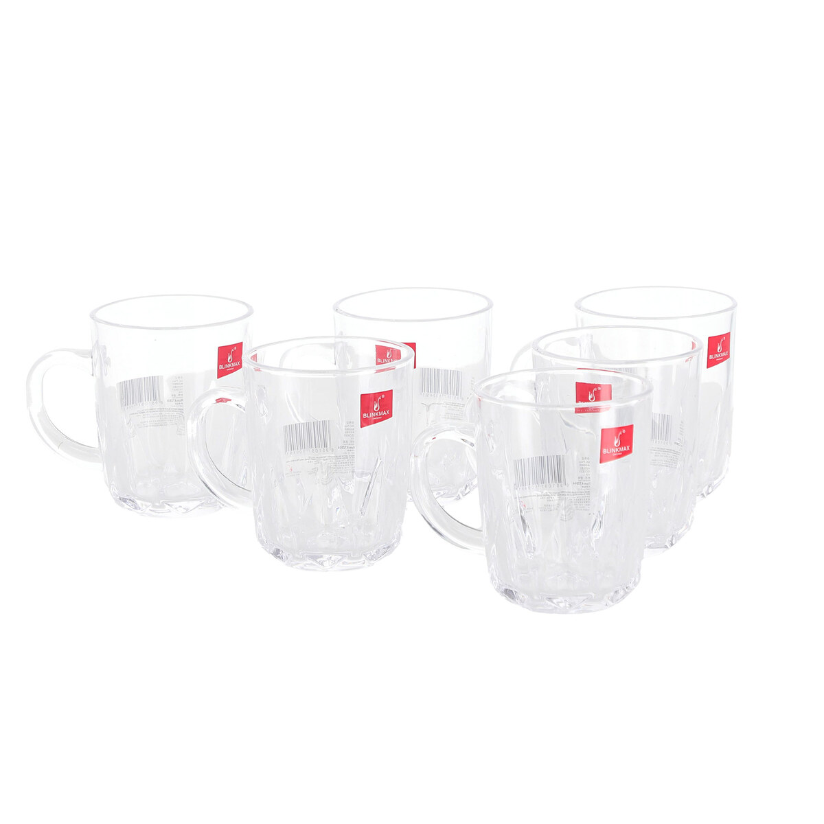 Blinkmax Glass Mug Set 6Pcs B87