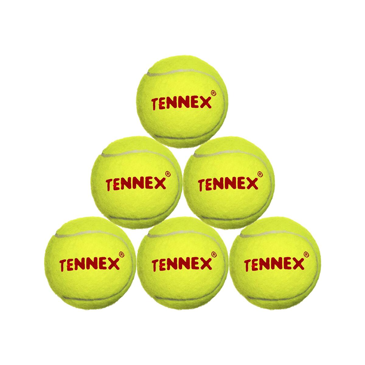 Tennex Cricket Tennis Ball Hard CQ 6 Pcs