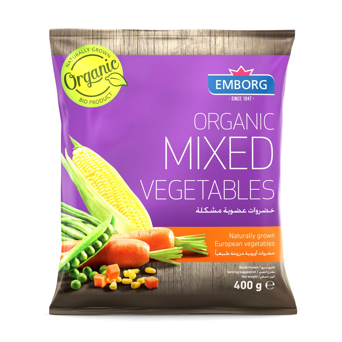 Emborg Organic Mixed Vegetable 400 g