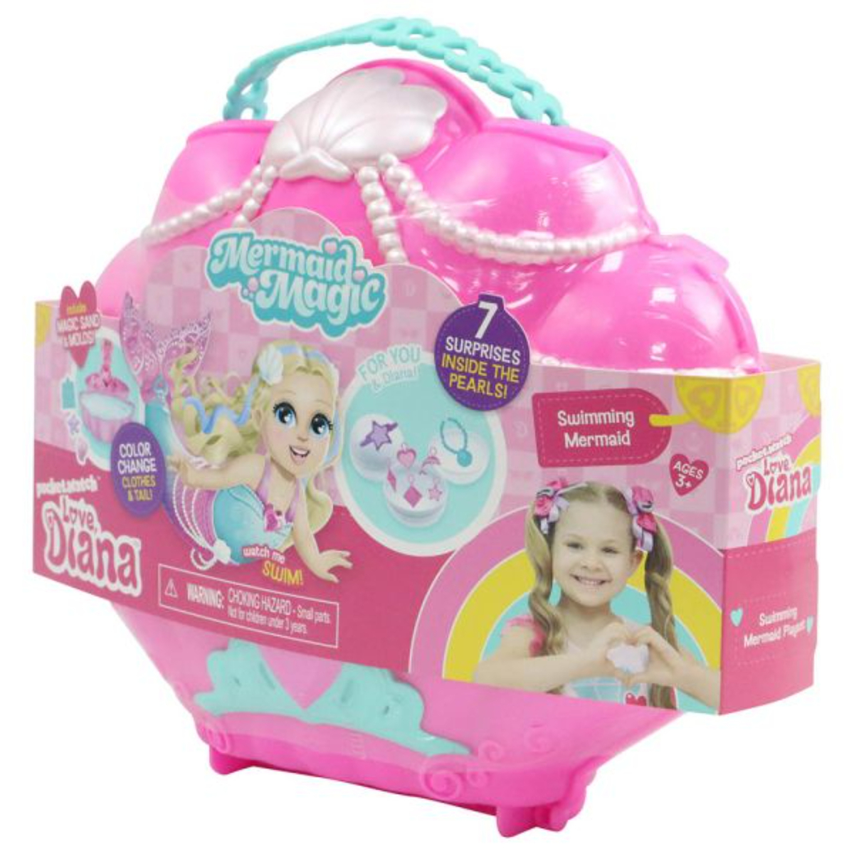 Love Diana  Mermaid Surprise Playset, 6 inches, Pink, 20911