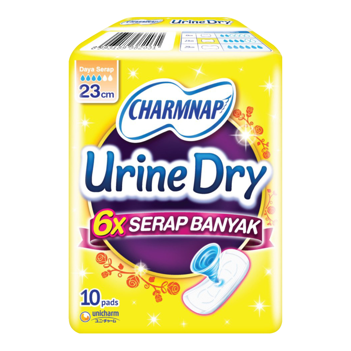 Charm Nap Urine Dry Pants 23cm 10s