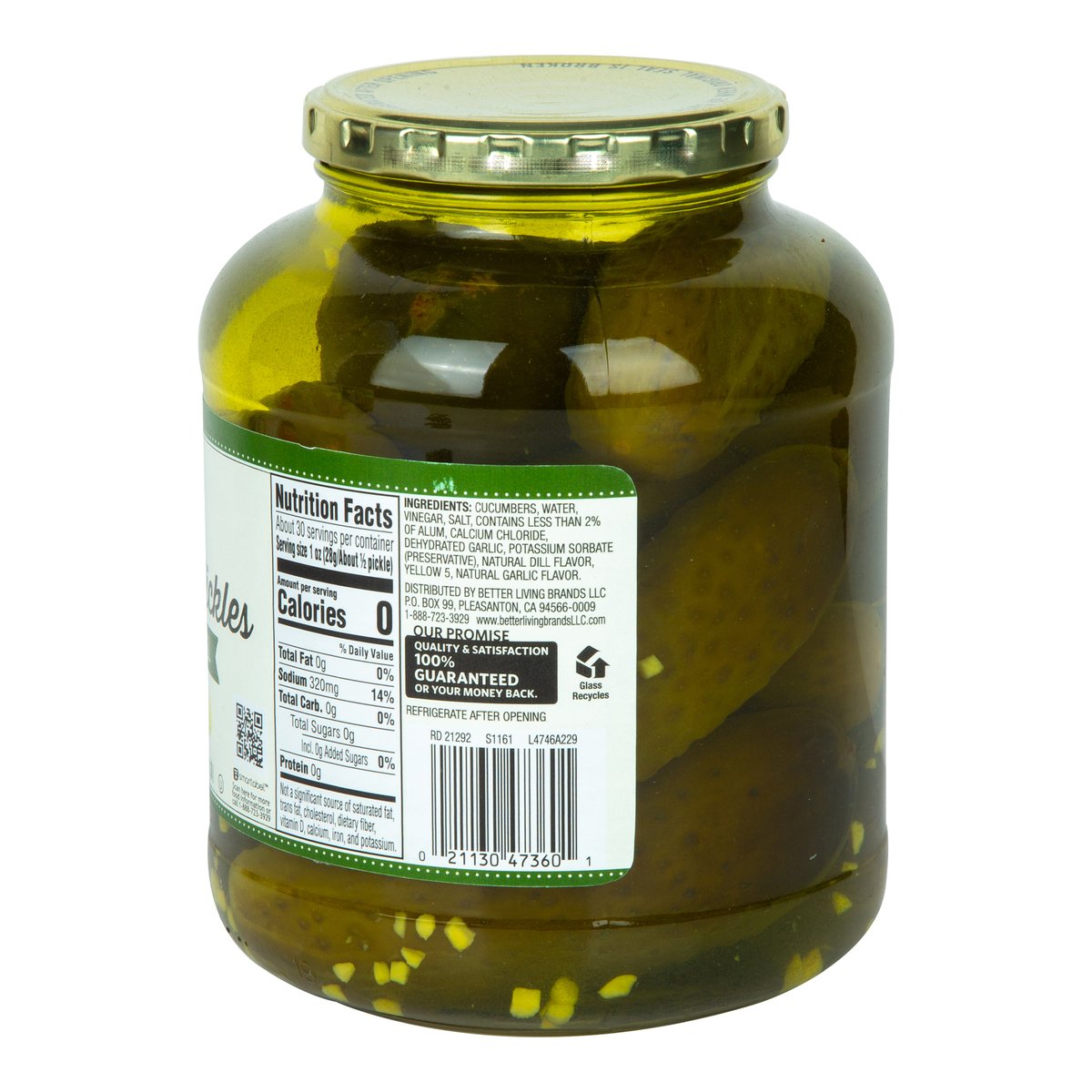 Signature Select Whole Pickle Kosher Dill 1.36 Litres