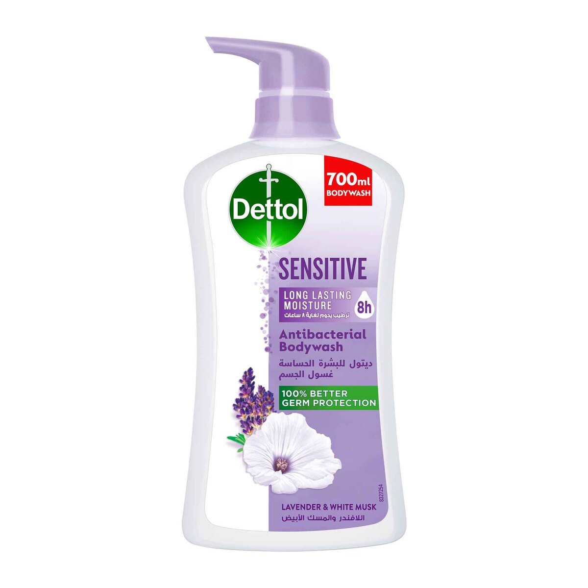 Dettol Sensitive Lavender & White Musk Antibacterial Bodywash 700 ml