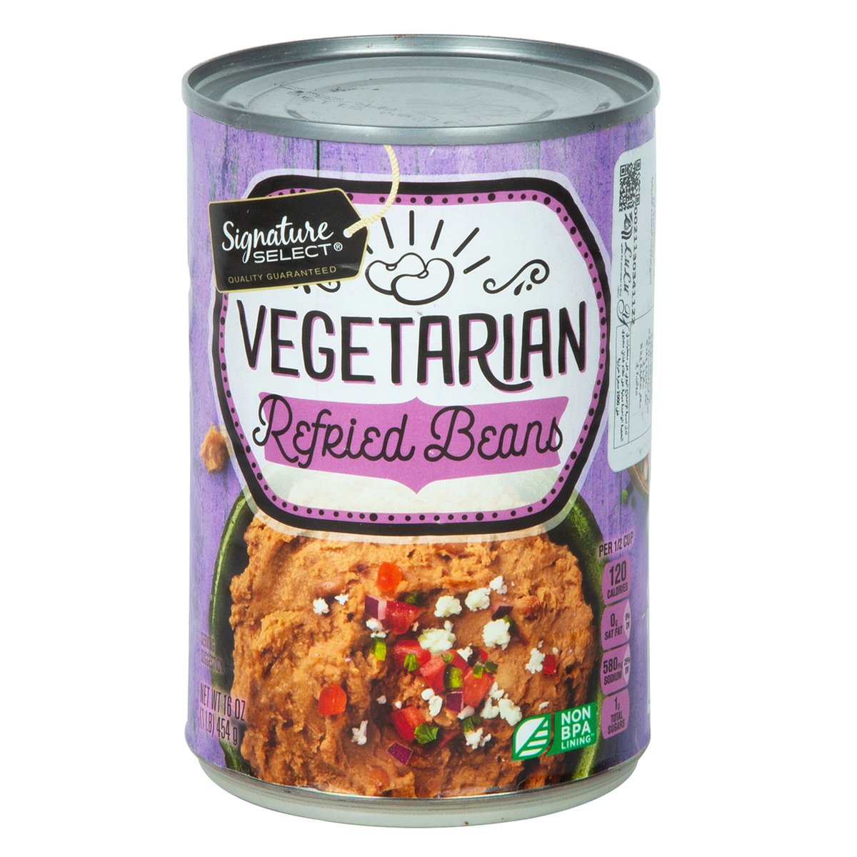 Buy Signature Select Vegetarian Refried Beans 454 g Online at Best Price | Canned Beans | Lulu UAE in Kuwait