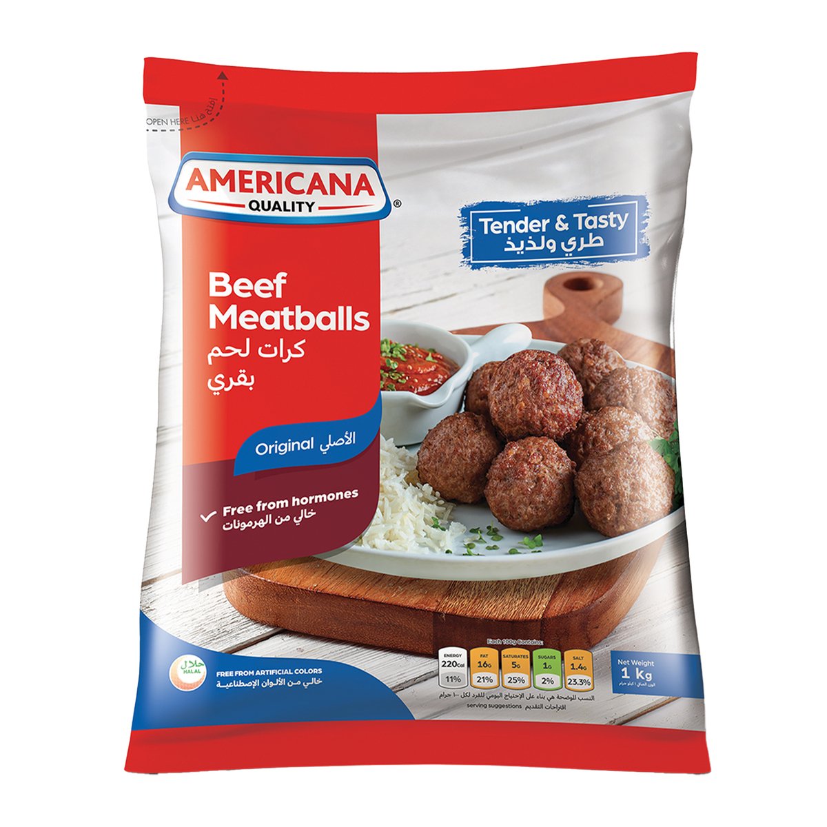 Americana Beef Meatballs 1 kg