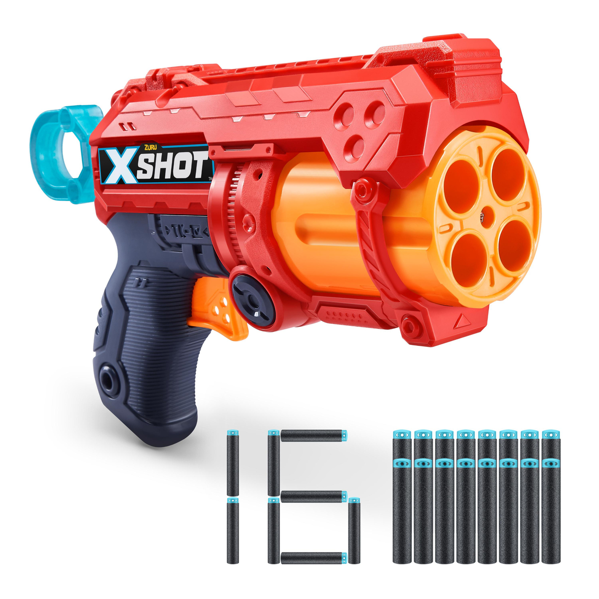 X-Shot Excel Fury-4, 16 Darts, XS-36377-A