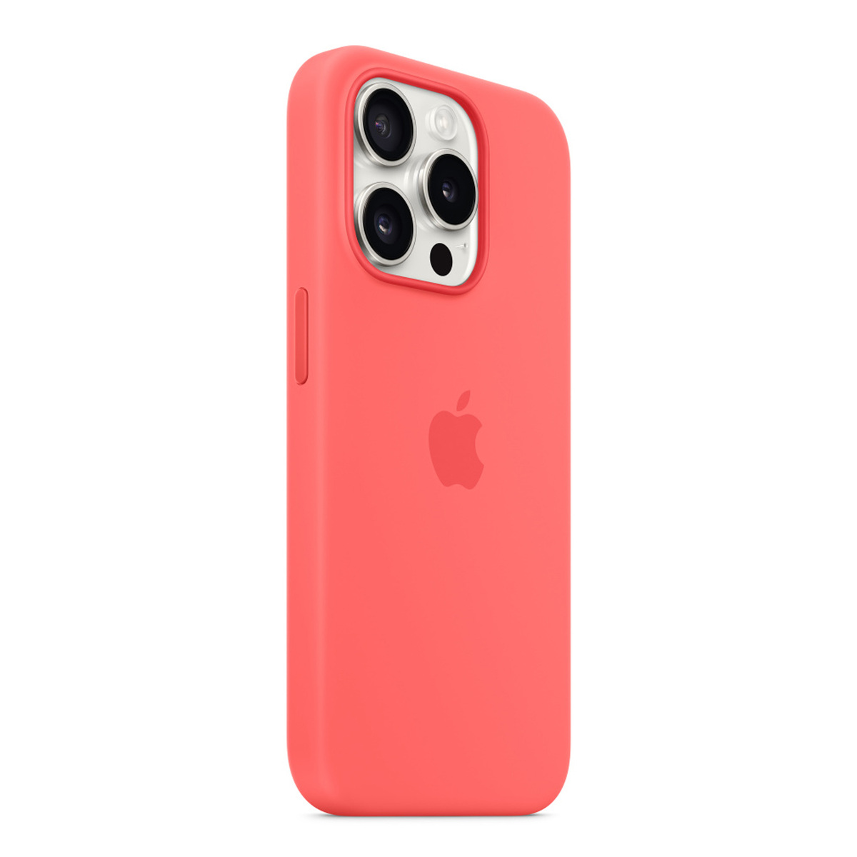 Apple iPhone 15 Pro Silicone Case with MagSafe, Guava, MT1G3ZM/A