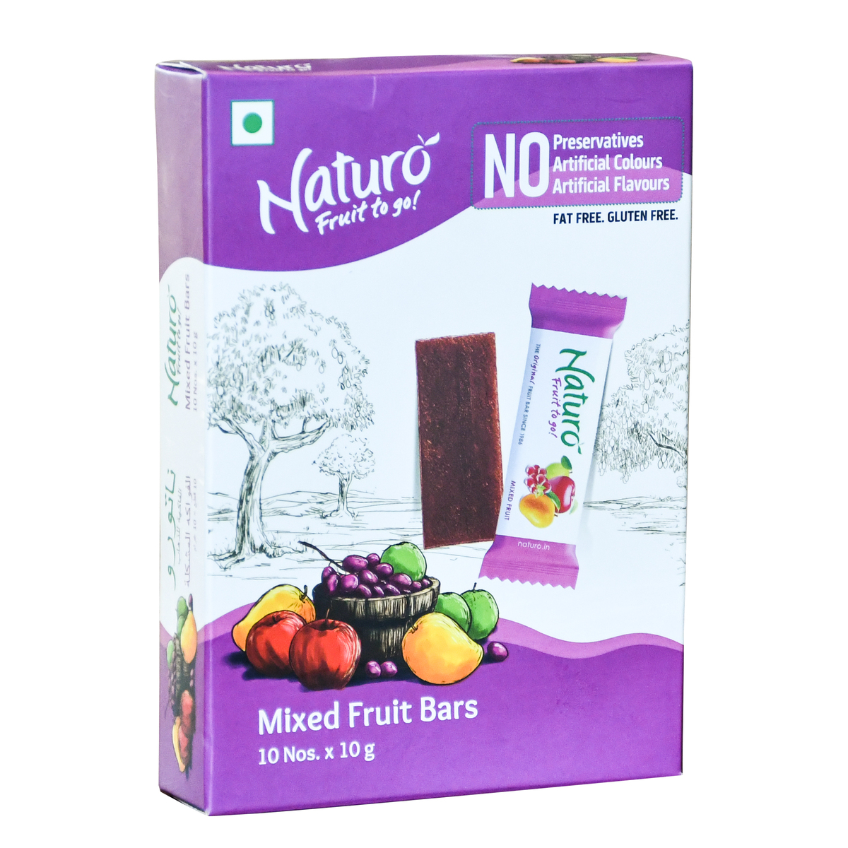 Naturo Mixed Fruit Bar 10 x 10 g