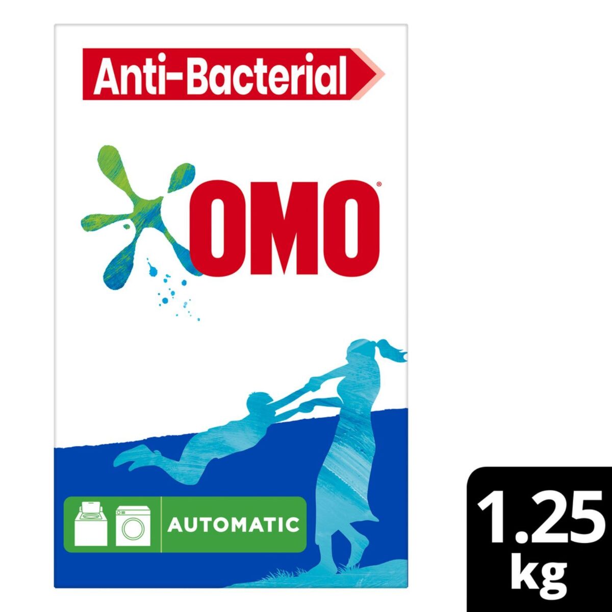 Buy Omo Automatic Anti-Bacterial Washing Powder, 1.25 kg Online at Best Price | Front load washing powders | Lulu UAE in Saudi Arabia