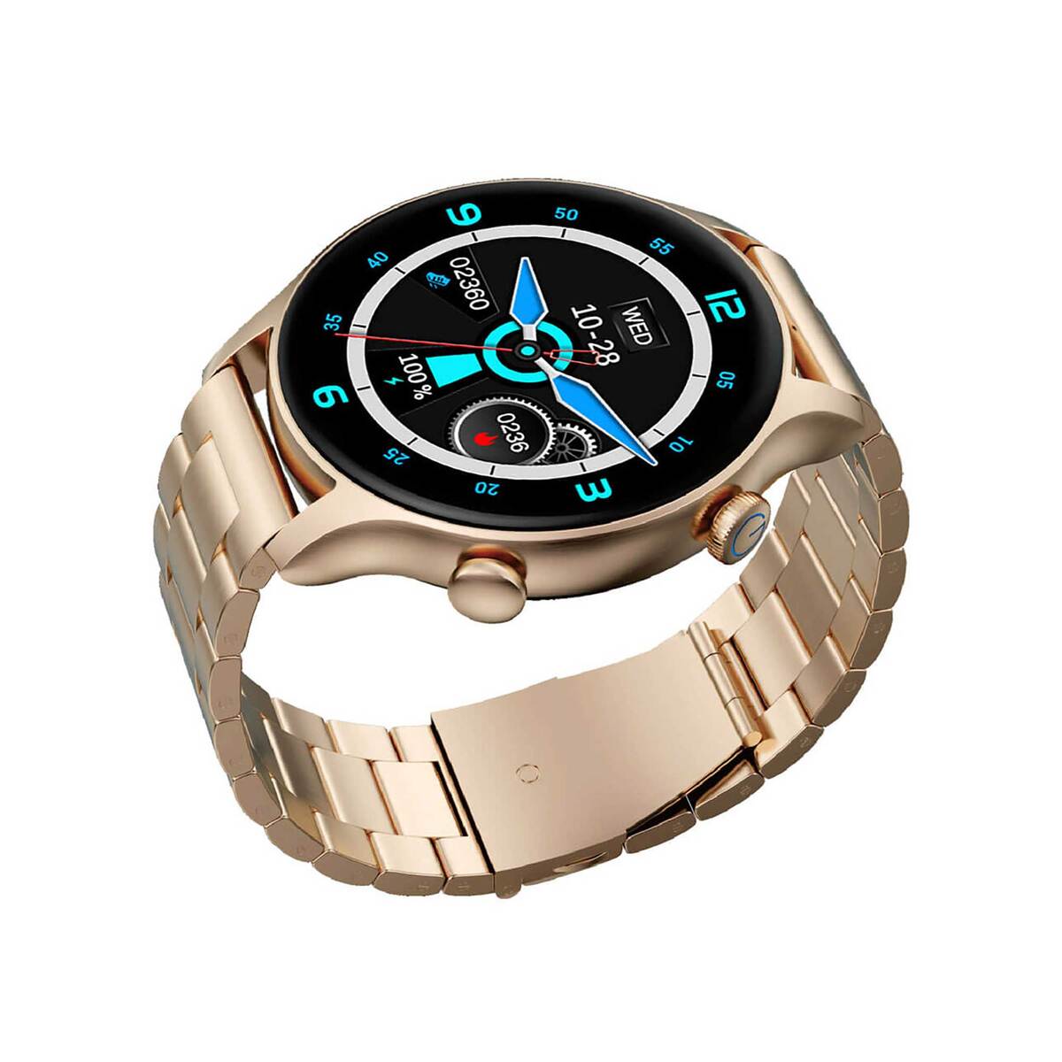 G-Tab 1.39 inches GT6 Full Touch Display Deluxe Smartwatch, Gold