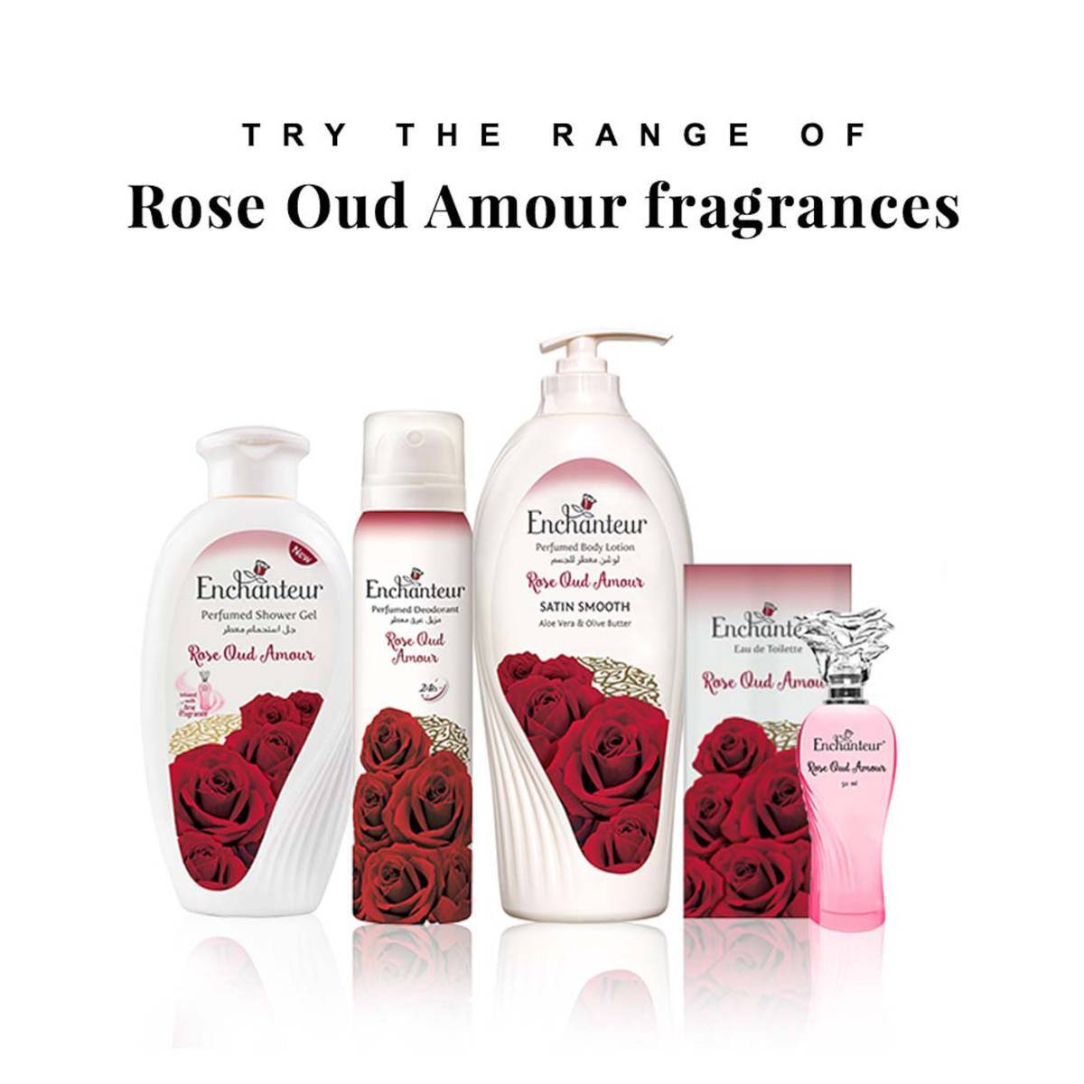 Enchanteur Rose Oud Amour EDT Perfume for Women 100 ml