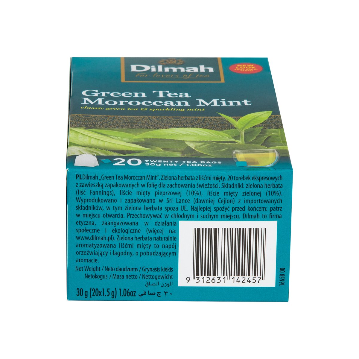 Dilmah Green Tea Moroccan Mint 20 Teabags