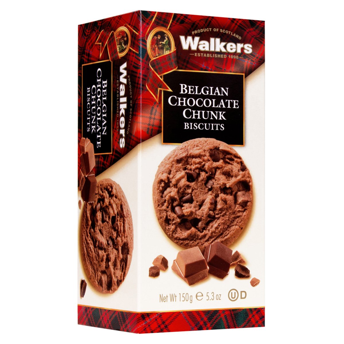 Walkers Belgian Chocolate Chunk Biscuits 150 g