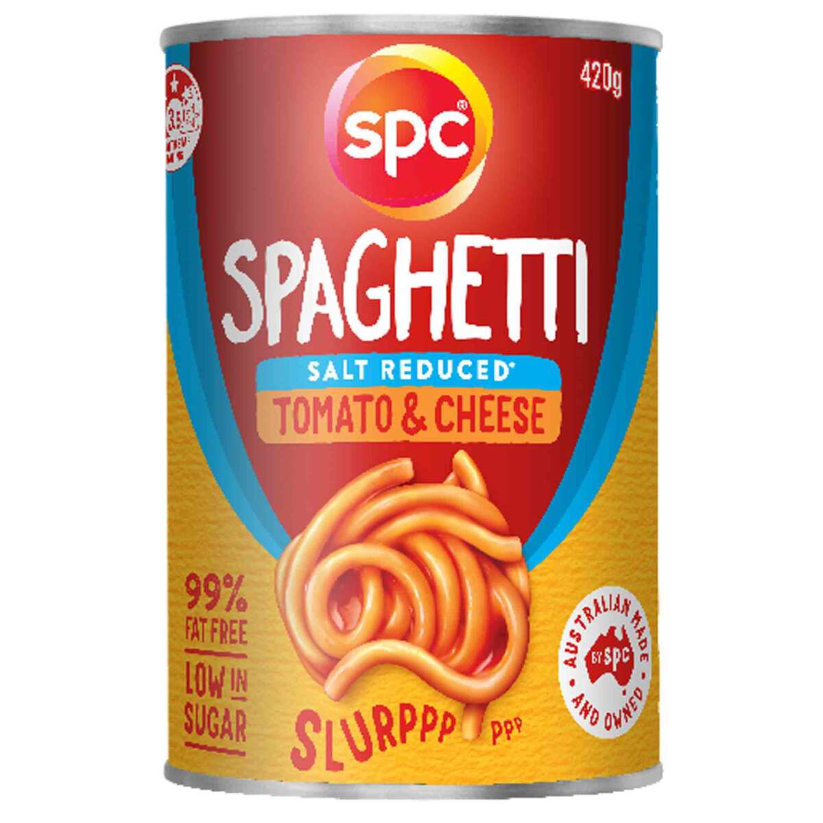 SPC Salt Reduced Spaghetti Tomato & Cheese 420 g