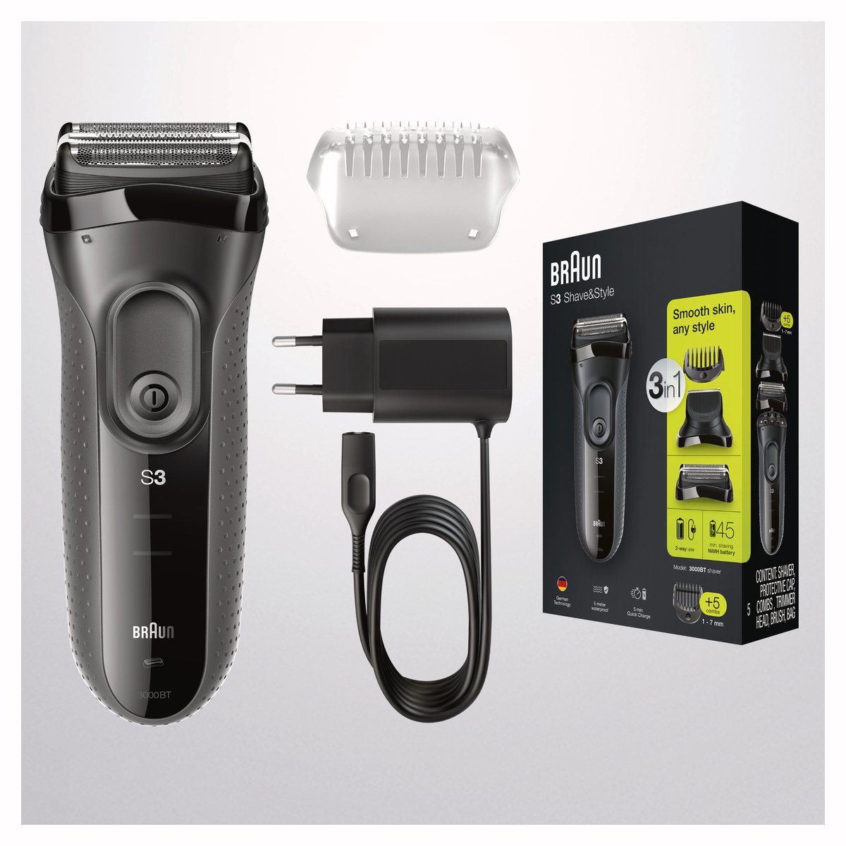 Braun Series 3 Rechargeable Electric Shaver 100- 240V 50/60Hz 300S