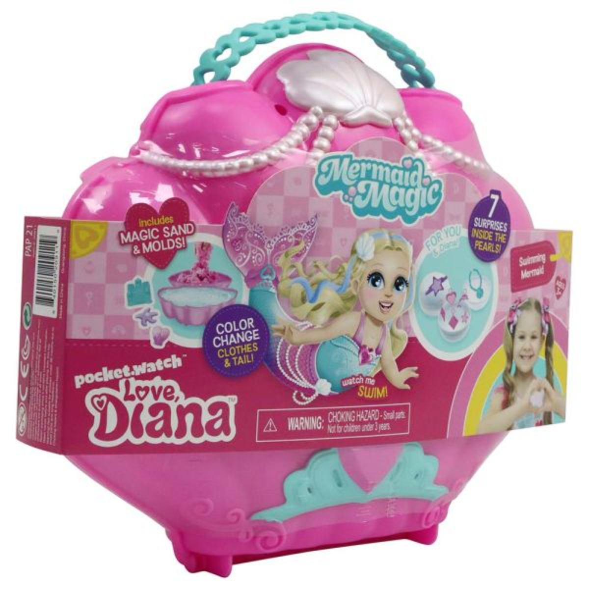 Love Diana  Mermaid Surprise Playset, 6 inches, Pink, 20911