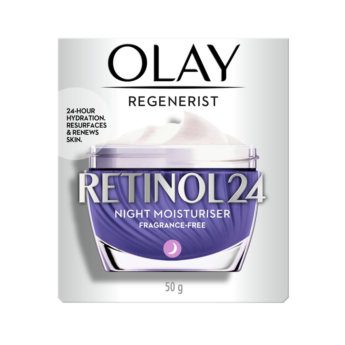 اشتري قم بشراء Olay Regenerist Retinol 24 Night Moisturizer 50 g Online at Best Price من الموقع - من لولو هايبر ماركت Moistur.Cream/Fluid في الكويت