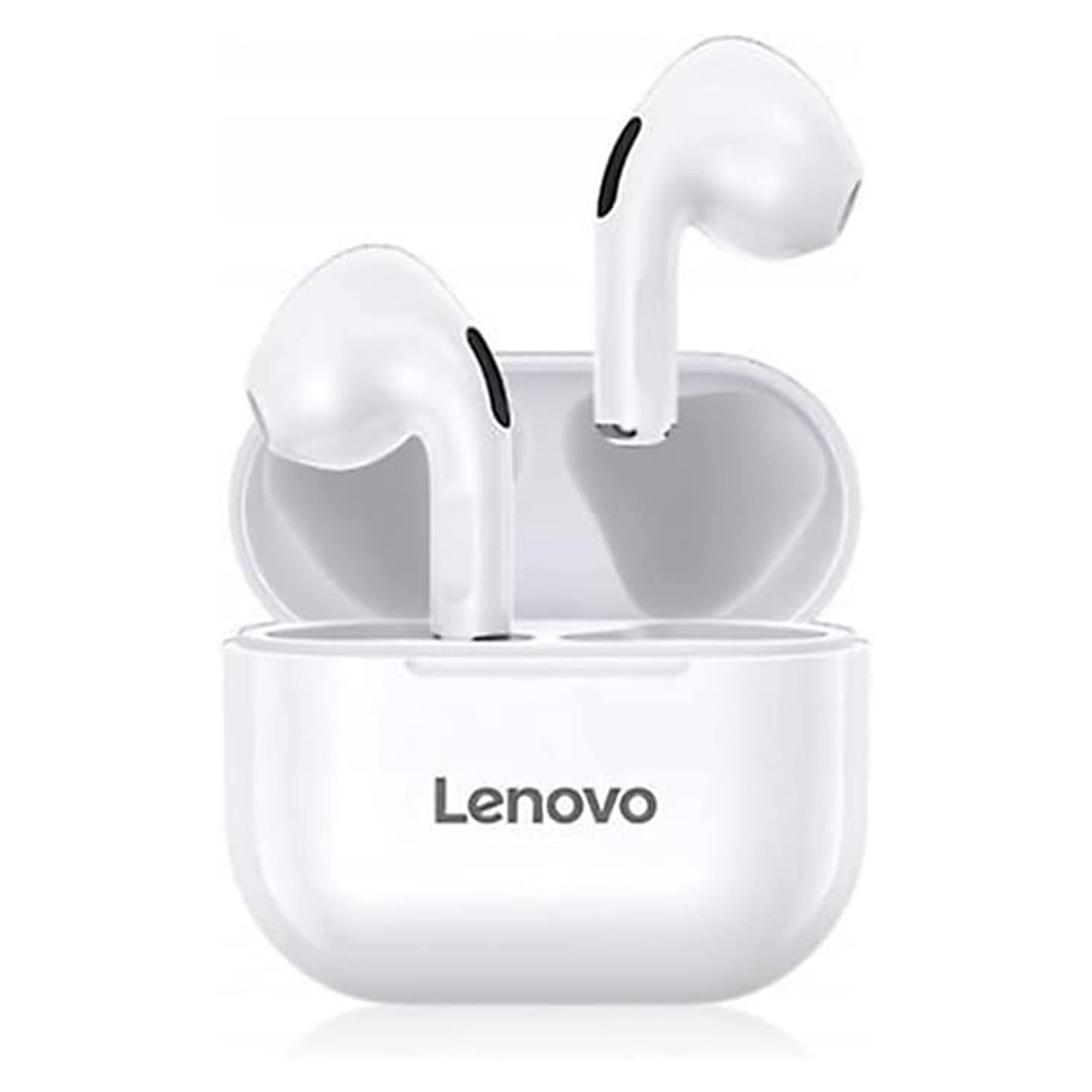 Lenovo True Wireless Stereo Earbuds, LP40, White + Altec Lansing  Mini H20 Bluetooth Speaker, W258N, Black