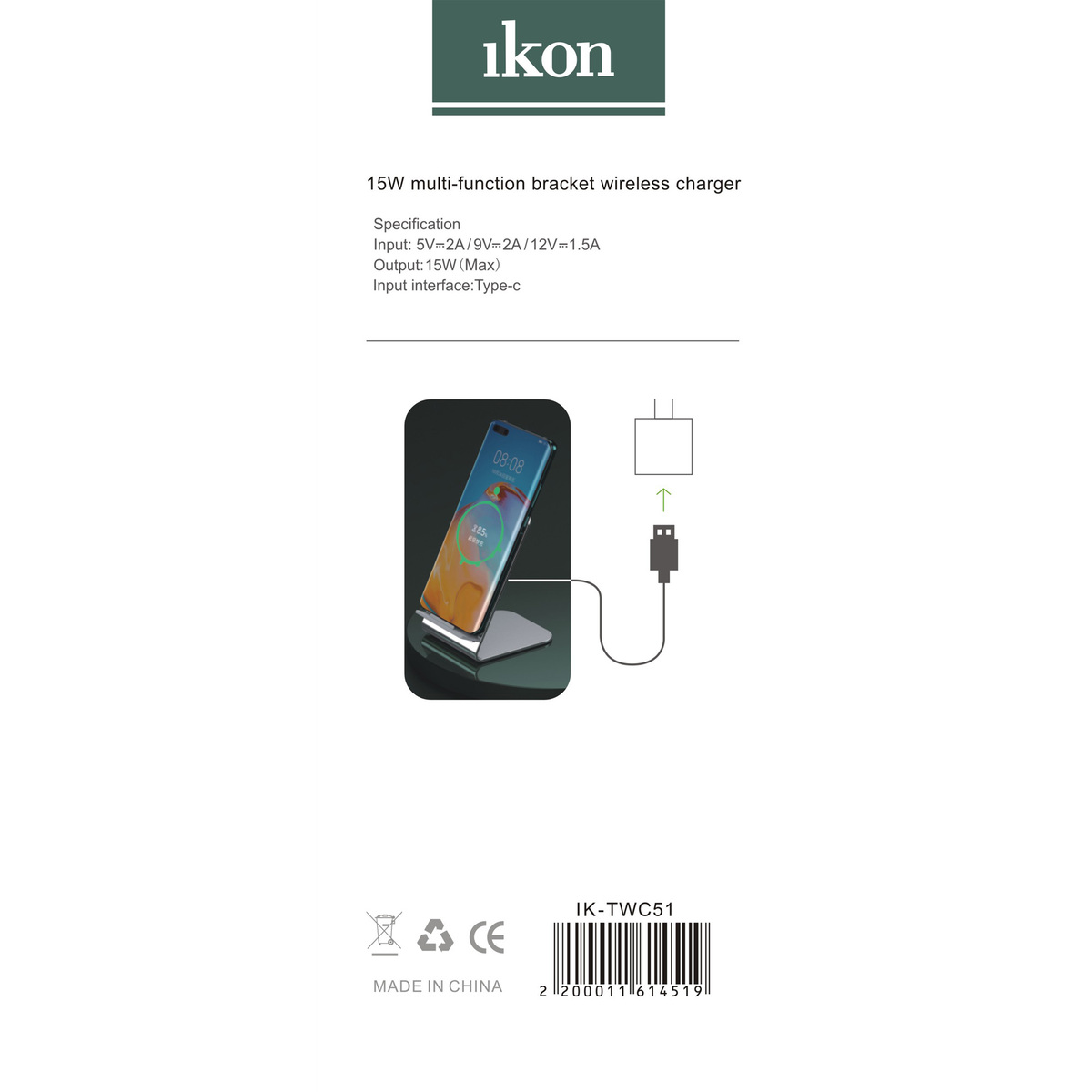 Ikon Magnetic Wireless Charger, IK-TWC51