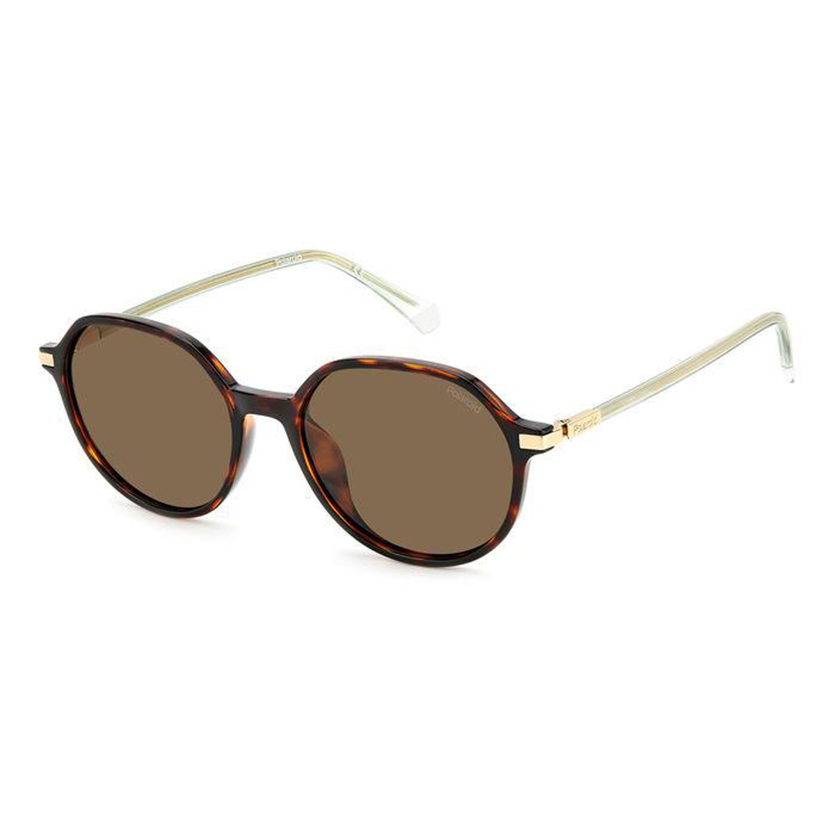 Polaroid Women's Irregular Sunglasses, Brown Polarized, 4149GSX 086