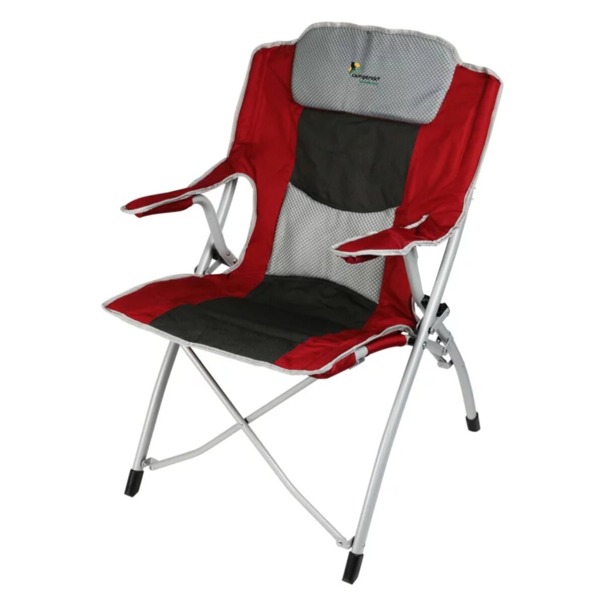 Camptrek Mount Blanc Camping Chair Red 92x50x89.9Cm