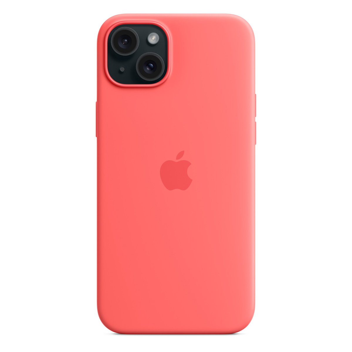 Apple iPhone 15 Plus Silicone Case with MagSafe, Guava, MT163ZM/A