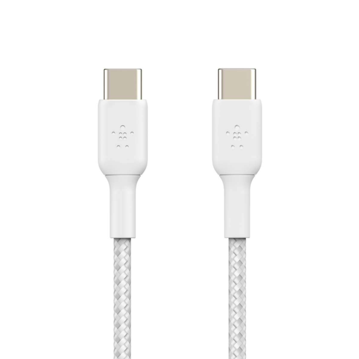Belkin BoostCharge Braided USB-C to USB-C Cable, 1 m, White, CAB004BT