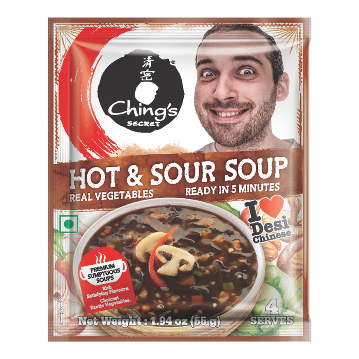 Ching's Secret Hot & Sour Soup Real Vegetables 55 g