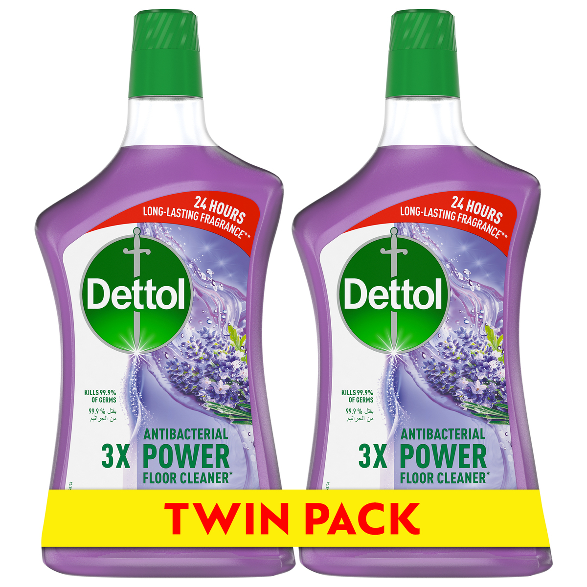 Buy Dettol Antibacterial Power Floor Cleaner Lavender 2 x 900 ml Online at Best Price | All Purpose Cleaner | Lulu UAE in UAE