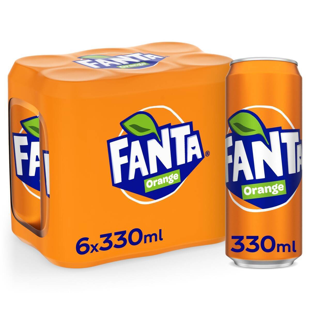 Fanta Orange Can Value Pack 6 x 330 ml