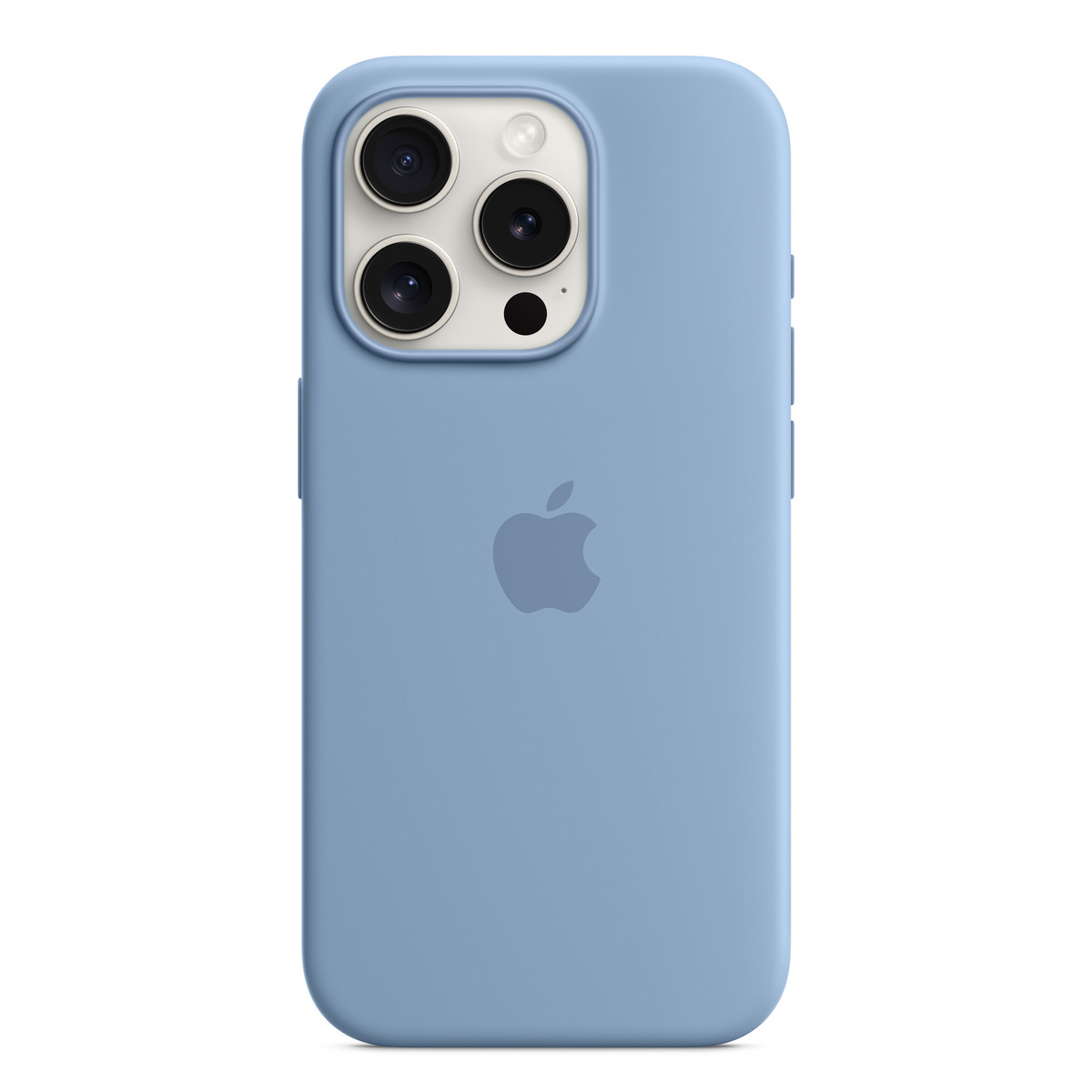 Apple iPhone 15 Pro Silicone Case with MagSafe, Winter Blue, MT1L3ZM/A