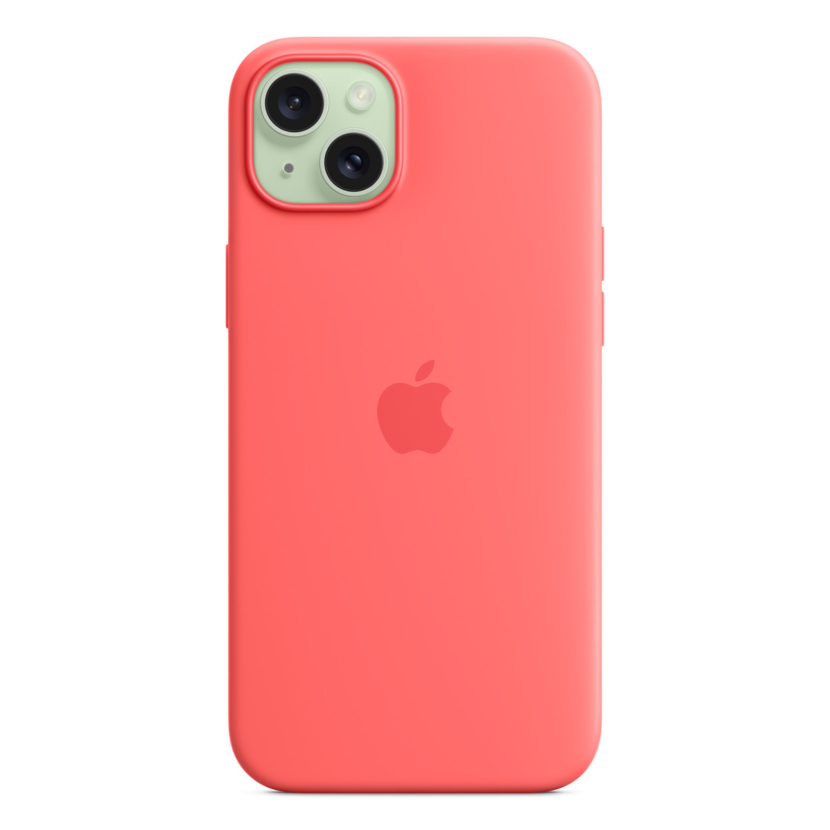 Apple iPhone 15 Plus Silicone Case with MagSafe, Guava, MT163ZM/A