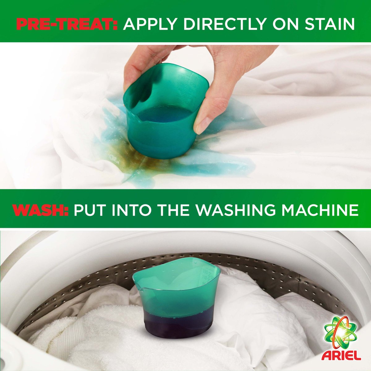 Ariel Automatic Power Gel Laundry Detergent Clean & Fresh Scent 2.8 Litres