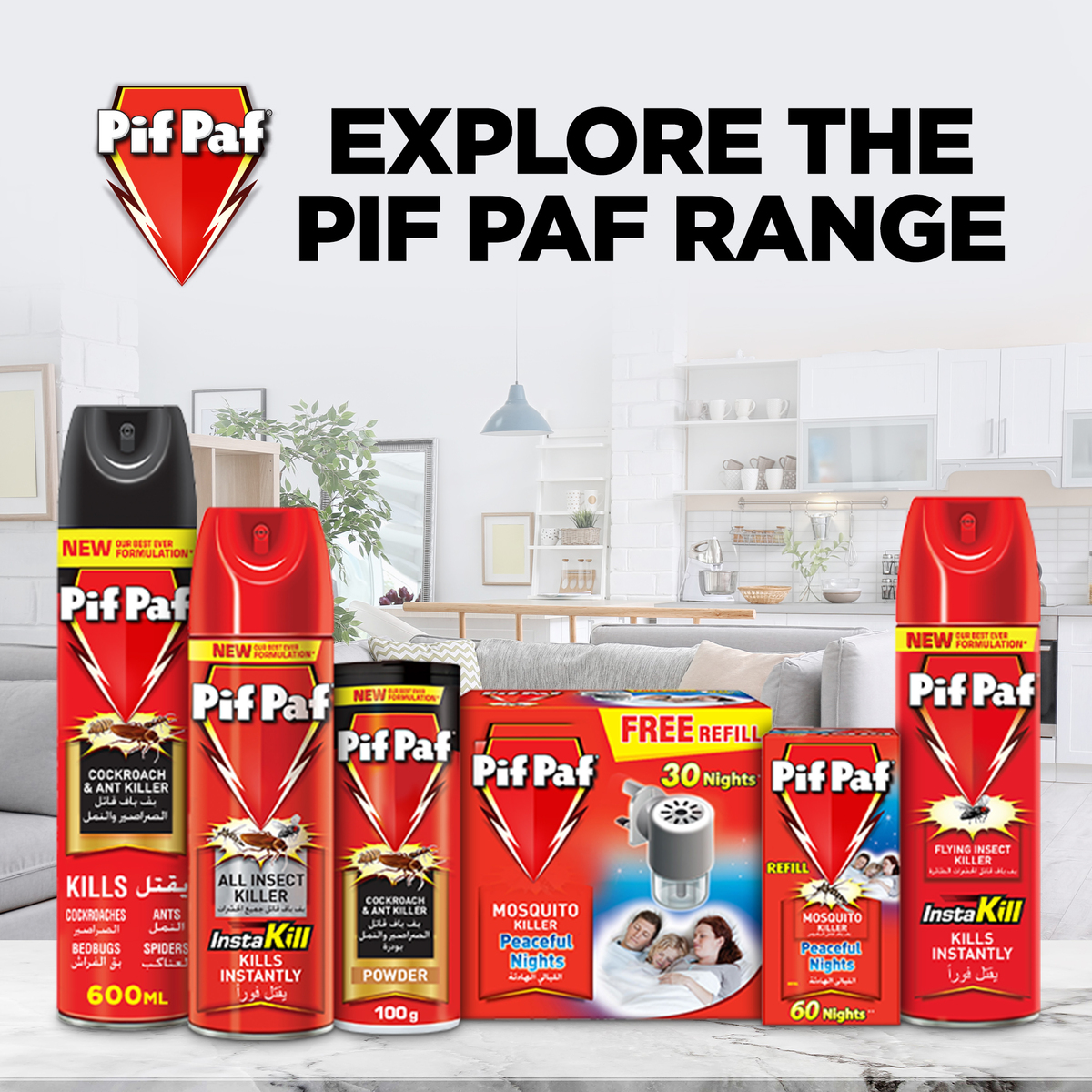 Pif Paf Power Guard All Insect Killer 400 ml