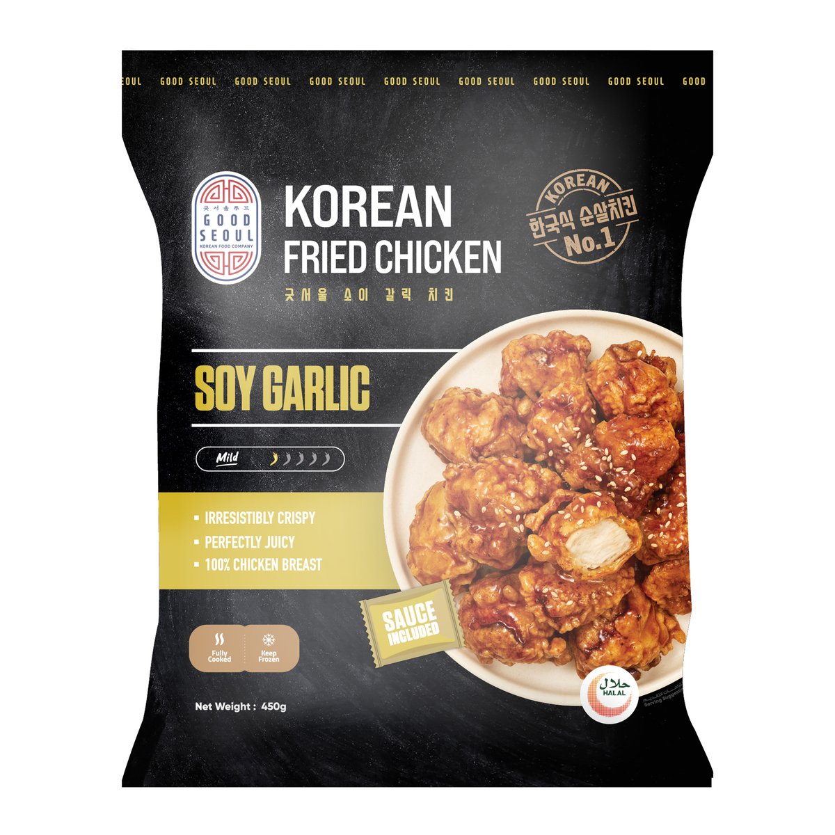 Good Seoul Soy Garlic Korean Fried Chicken 450 g