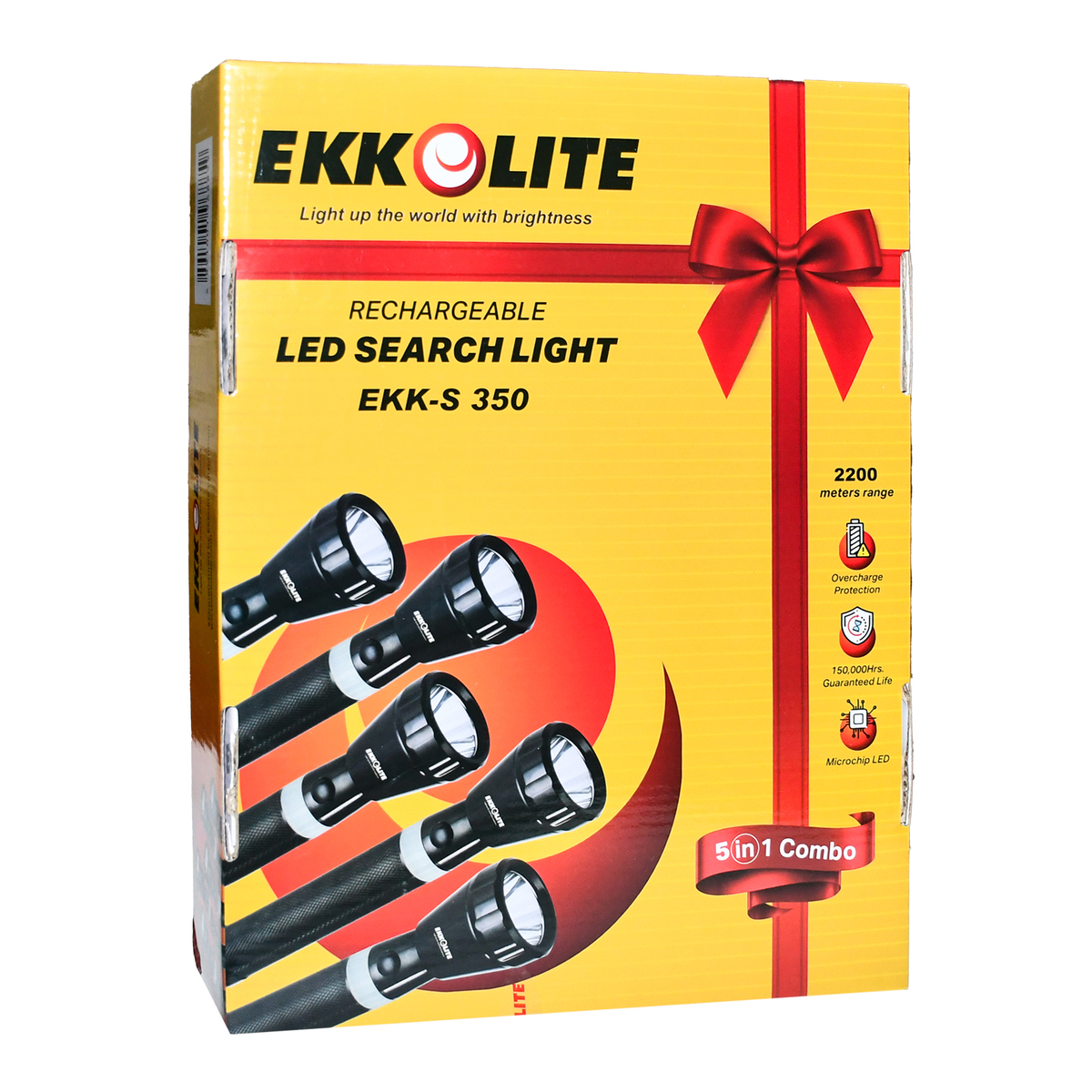 اشتري قم بشراء Ekkolite Torch Glare 5in1 Combo 3SC S350 Online at Best Price من الموقع - من لولو هايبر ماركت Torches في الكويت