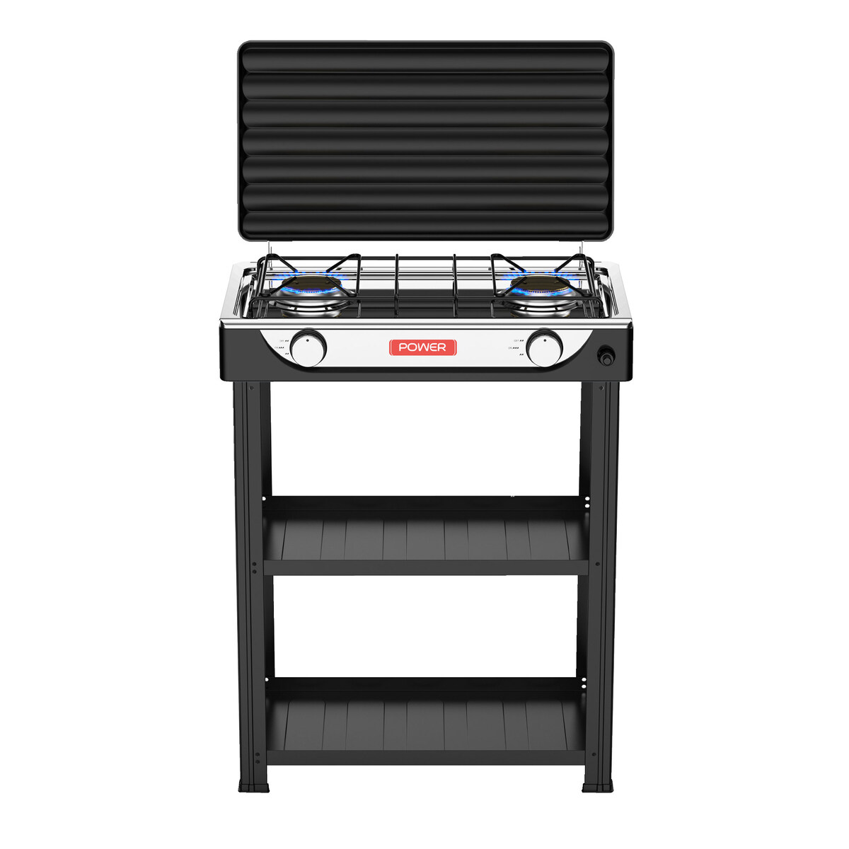 Power 2 Burner Gas Stove with Stand, PGS6022J
