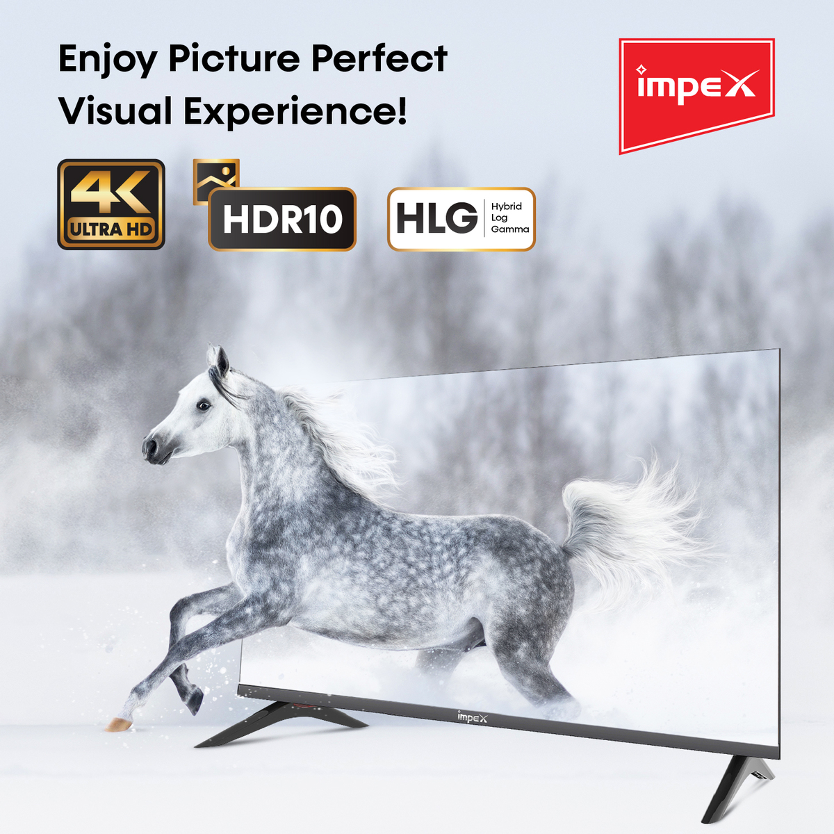 Impex 65 Inch 4K Ultra HD VIDA OS Smart LED TV - PLATINA 65 UHD SMART